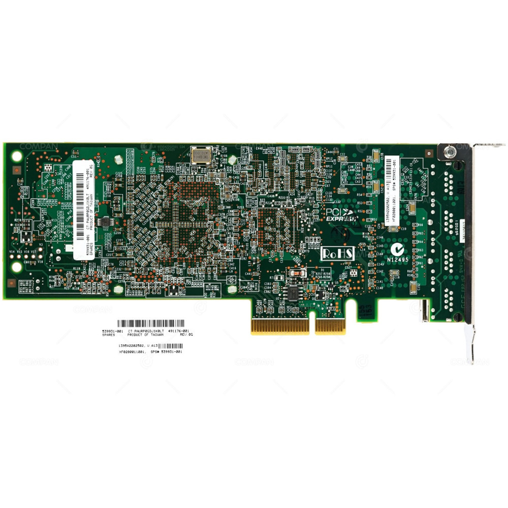 539931-001 LP HP NC375T QUAD PORT 1GB RJ45 PCI-E ETHERNET ADAPTER LOW PROFILE